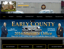 Tablet Screenshot of earlycountysheriff.com